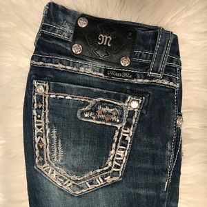 ✨ Miss Me jeans with diamond and metal studs